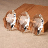 2Pcs 50mm Clear Crystal Prism Pendants Beads Charms Glass Chandelier Crystals