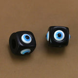Resin Evil Eye Charm Beads Colorful Eyes For Jewelry Making 5pcs