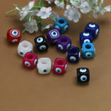 Resin Evil Eye Charm Beads Colorful Eyes For Jewelry Making 5pcs