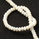 4x6mm Shell Spacer Beads Natural Freshwater Abacus DIY Bracelet Gift
