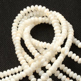 4x6mm Shell Spacer Beads Natural Freshwater Abacus DIY Bracelet Gift