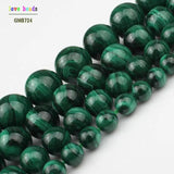 Malachite Beads for Jewelry Making 7.5 Inch Bracelets