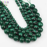 Malachite Beads for Jewelry Making 7.5 Inch Bracelets
