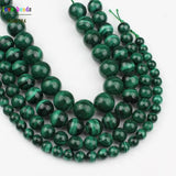Malachite Beads for Jewelry Making 7.5 Inch Bracelets