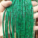 Tiger Eye Green Aventurine Tube Beads 4x13mm Agate Loose DIY Jewelry