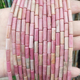 Tiger Eye Green Aventurine Tube Beads 4x13mm Agate Loose DIY Jewelry