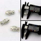 30pcs Tibetan Silver Fish Spacer Charm Beads for DIY Jewelry Making