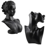 Jewelry Stand Organizer Mannequin Display Bust Necklace Pendants Model