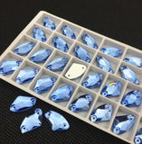 Sew-on Rhinestones AX Glass Crystal 2-Hole Flatback Galactic Sewing Rhinestone