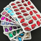 Sew-on Rhinestones AX Glass Crystal 2-Hole Flatback Galactic Sewing Rhinestone