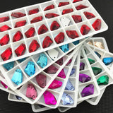 Sew-on Rhinestones AX Glass Crystal 2-Hole Flatback Galactic Sewing Rhinestone