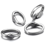 10Pcs Stainless Steel Large Hole Spacer Beads 12x6mm DIY Jewelry Making