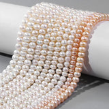 Natural Freshwater Pearl Beading Isolation Bead Punch Loose Beads DIY Necklace