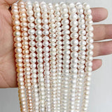 Natural Freshwater Pearl Beading Isolation Bead Punch Loose Beads DIY Necklace