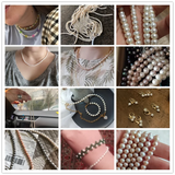 Natural Freshwater Pearl Beading Isolation Bead Punch Loose Beads DIY Necklace