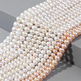 Natural Freshwater Pearl Beading Isolation Bead Punch Loose Beads DIY Necklace