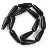 10x30mm Natural Jades Stone Beads Water Drop Shape Loose Spacer Beads 15''