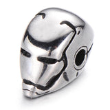 4pcs Stainless Steel Hero Helmet Beads DIY Men Bracelet Charms