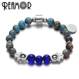 5pcs 2mm Small Holes Stainless Steel Beads Buddha Fatima Hand Beads