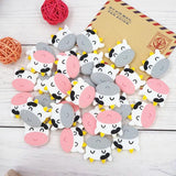 Chengkai 10pcs Silicone Cow Beads for DIY Baby Teething Necklace Sensory Toy