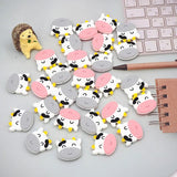 Chengkai 10pcs Silicone Cow Beads for DIY Baby Teething Necklace Sensory Toy