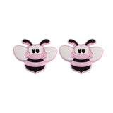 10Pcs Cartoon Bee Silicone Beads Teether Chewable DIY Pacifier