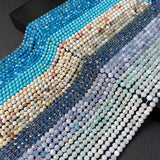 Mixed Colors 6mm Faceted Stone Beads 60pcs/lot for Jewelry Making
