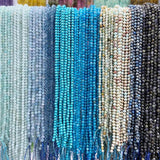 Mixed Colors 6mm Faceted Stone Beads 60pcs/lot for Jewelry Making