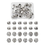 12pc Zodiac Sign Spacer Beads Constellations Pattern European Beads