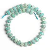 Natural Stone Beads Apatite Lapis Lazuli Quartz Jade Loose Rondelle Disc Beads