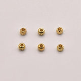 200 Pcs 3mm 18K Brass Gold-Plated Watermelon Beads For Jewelry Making JA0322