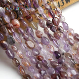 6-8mm Natural Purple Ghost Quartz Beads for Jewelry Making DIY Bracelet
