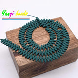 Natural Hematite Beads 5x2mm 2 Holes Rhombus Spacer DIY Bracelets