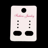 Earrings Display Cards Rectangle Storage 4.5cmx3.2cm,100Sheets