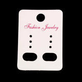 Earrings Display Cards Rectangle Storage 4.5cmx3.2cm,100Sheets