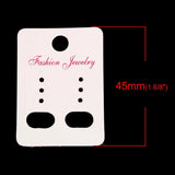 Earrings Display Cards Rectangle Storage 4.5cmx3.2cm,100Sheets