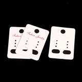 Earrings Display Cards Rectangle Storage 4.5cmx3.2cm,100Sheets