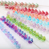 100pcs Lily Flower Lampwork Glass Beads for Jewelry Making DIY Accessories