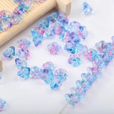 100pcs Lily Flower Lampwork Glass Beads for Jewelry Making DIY Accessories
