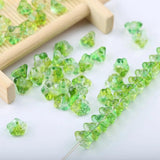100pcs Lily Flower Lampwork Glass Beads for Jewelry Making DIY Accessories