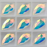 12x24mm Crystal Drop Beads Pear Shape Pendant Charms Rhinestones 10pcs/lot