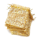 10pcs/Lot 7x9 9x12mm Bronzing Organza Bag Wedding/Christmas Favor Pouches