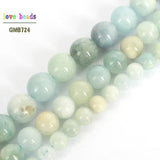 Natural Stone Beads Morganite Round Loose Beads for Jewelry Making DIY Bracelets
