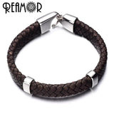 10pcs Stainless Steel 6/5mm Spacer Metal Beads For Leather Bracelet DIY
