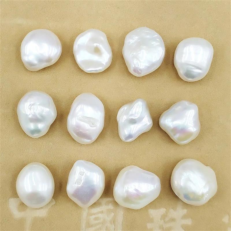 Baroque Freshwater Pearl Beads 11mm No Hole Round DIY Jewelry Making