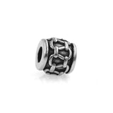 Retro Round European Spacer Bead Charm Men Bracelet Jewelry