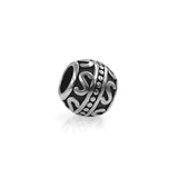 Retro Round European Spacer Bead Charm Men Bracelet Jewelry