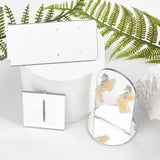 2Pcs Acrylic Earring Display Board Transparent Storage Rack