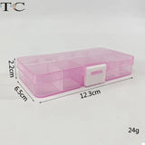 Colorful Beaded Accessory Box 10 Grid Loose Bead Storage Box