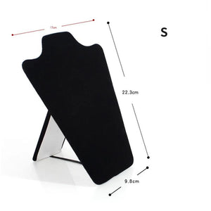 Suede Necklace Display Stand Jewelry Board Props